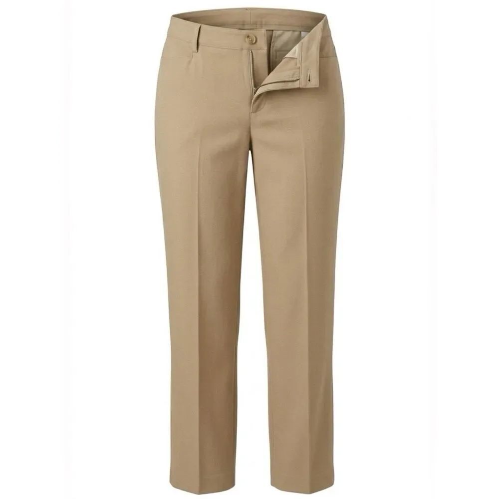 Lauren Ralph Lauren Women’s Tan Straight-Leg Jeans